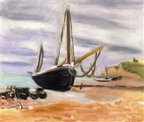 Boats at Etretat - Henri Matisse