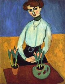 Girl with Tulips - Henri Matisse