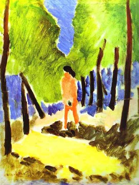 Оголена в сонячному пейзажі, 1909 - Анрі Матісс