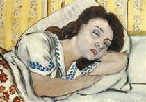 Portrait of Margurite sleeping - Анри Матисс