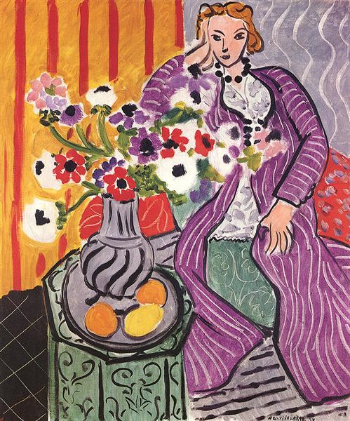 Purple Robe and Anemones, 1937 - Henri Matisse