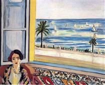 Seated Woman, Back Turned to the Open Window - Henri Matisse