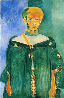 Standing Moroccan in Green (Standing Riffian) - Henri Matisse
