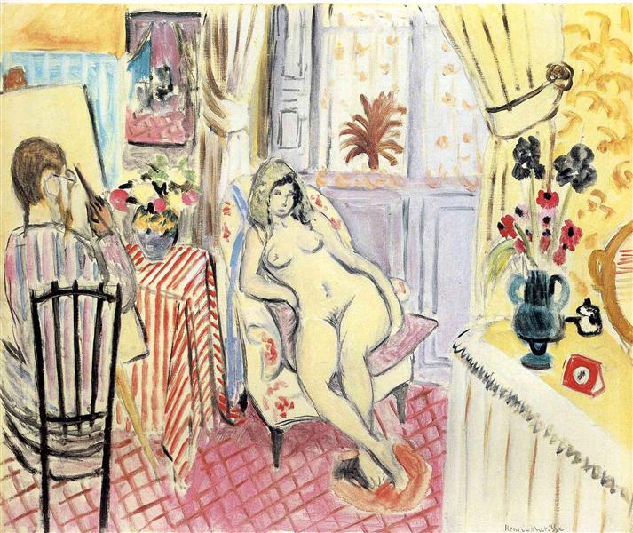 The Artist and his model, 1919 - Henri Matisse