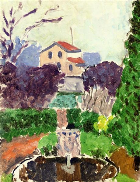 The Artist's Garden at Issy les Moulineaux, 1918 - Анри Матисс