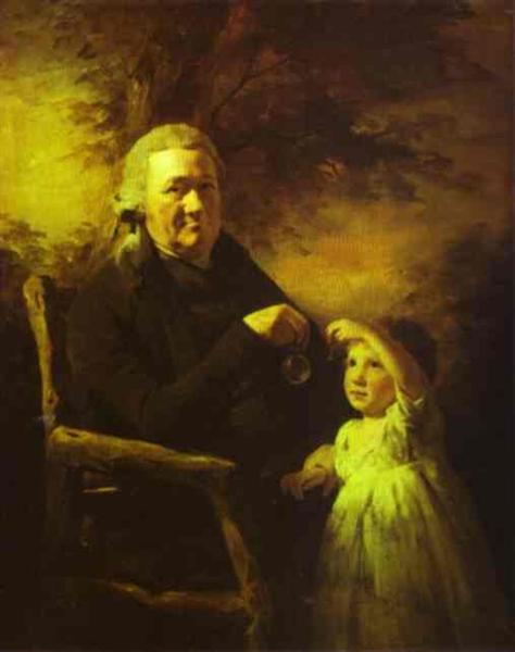 Portrait of John Tait and His Grandson, c.1793 - Генрі Реберн