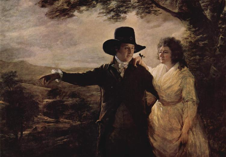 Portrait of Sir John and Lady Clerk of Penicuik, c.1790 - Генри Реборн