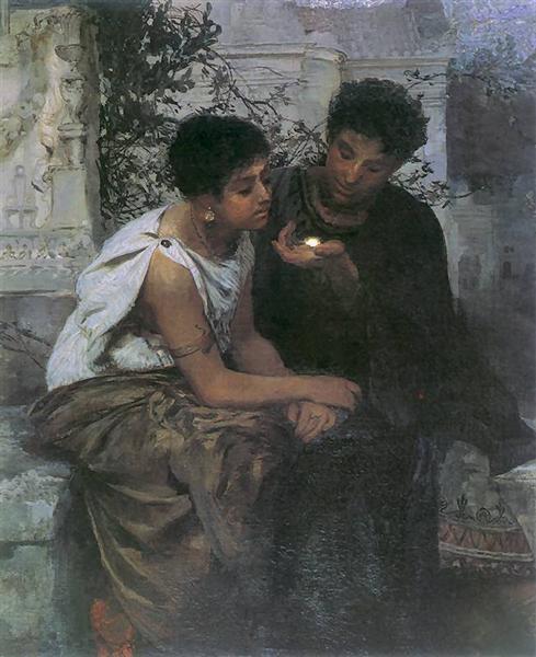 Night in Pompeii, 1883 - 1884 - Генріх Семирадський