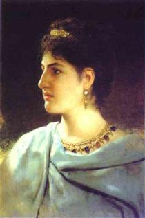 Portrait of a Roman Woman - Henryk Siemiradzki