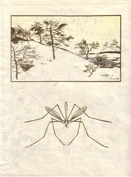 Ілюстрація до книги "Казки: Теремок, Мізгір", 1910 - Георгій Нарбут