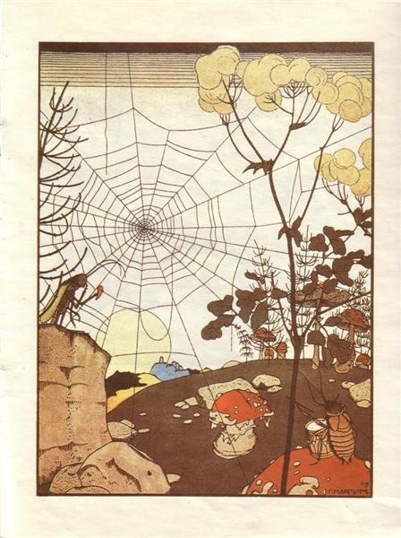 Illustration. 'Fairy Tales: Teremok. Mizgir'., 1910 - Heorhiy Narbut
