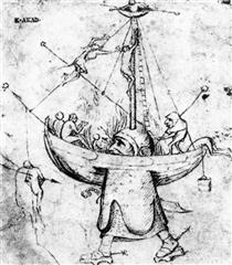 The Ship of Fools in Flames - Hieronymus Bosch