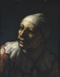Head of Pasquin - Honore Daumier
