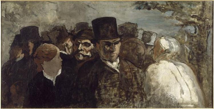 Passers By, c.1858 - c.1860 - Honore Daumier