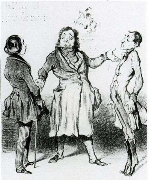 Robert Macaire Bureau of Military Replacements, 1839 - Honore Daumier