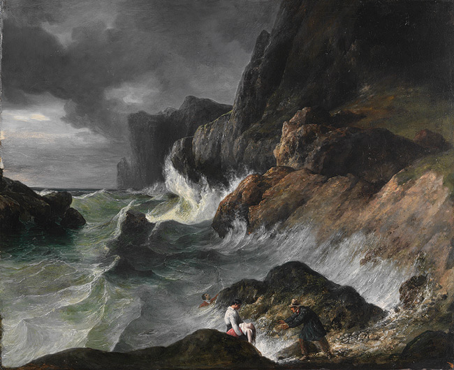 Stormy Coast Scene after a Shipwreck - Horace Vernet