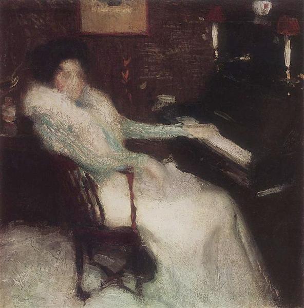 Lady by Piano, 1899 - Igor Grabar