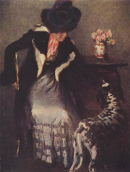 Lady with Dog, 1899 - Igor Emmanuilowitsch Grabar
