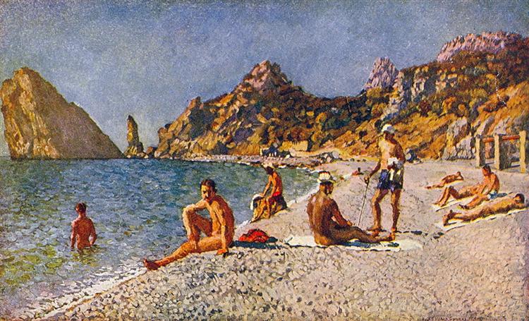 Симеизский пляж, c.1920 - Илья Машков
