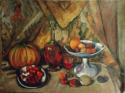 Still life with fruits - Ilja Iwanowitsch Maschkow