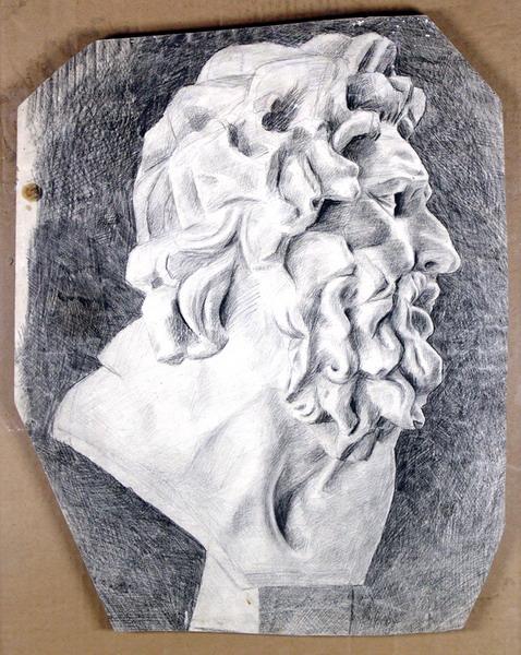 Голова Лаокоона в профиль, 1900 - Илья Машков