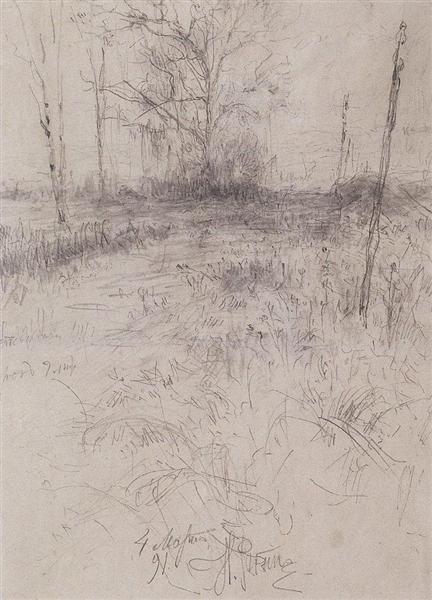 Landscape, 1891 - 列賓