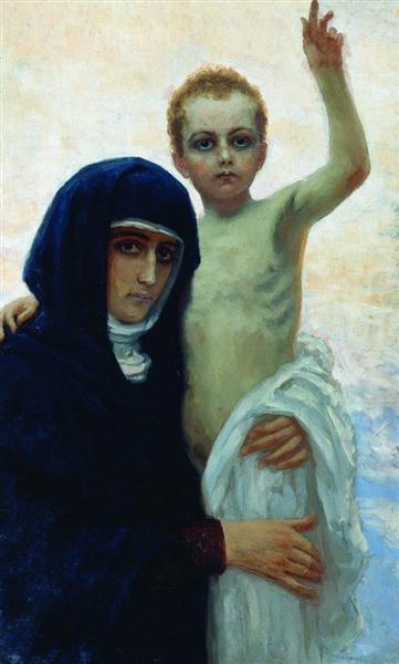 Богоматерь с младенцем, 1896 - Илья Репин