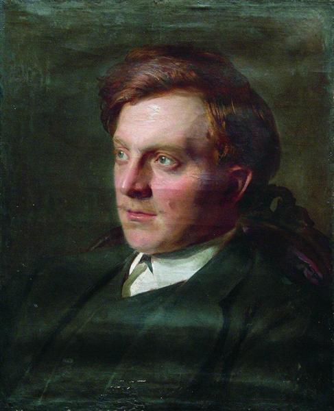 Portrait of Ivan Timofeevich Savenkov in his St. Petersburg university student - 列賓