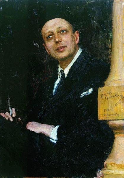 Portrait of the Poet Voinov, 1923 - 1926 - Ilia Répine