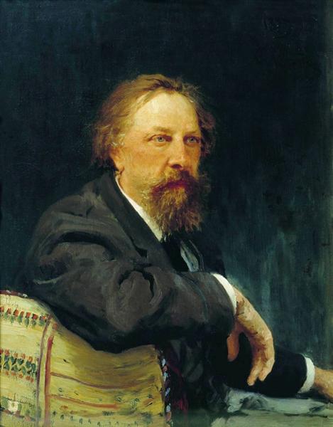 Portrait of the writer Aleksey Konstantinovich Tolstoy, 1896 - Илья Репин