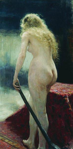 The model, 1895 - Ilya Yefimovich Repin