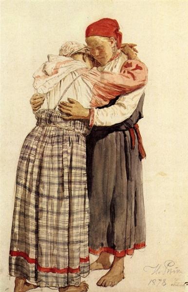 Two woman, 1878 - Ілля Рєпін