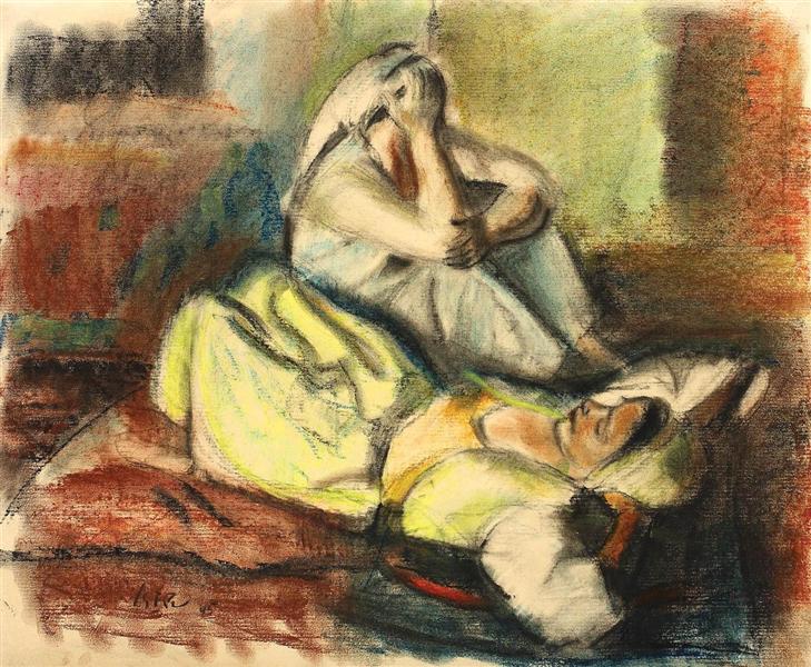 Odalisques Resting, 1945 - Иосиф Исер