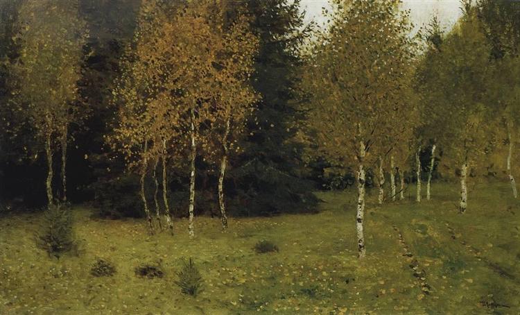 Autumn, 1889 - 艾萨克·伊里奇·列维坦