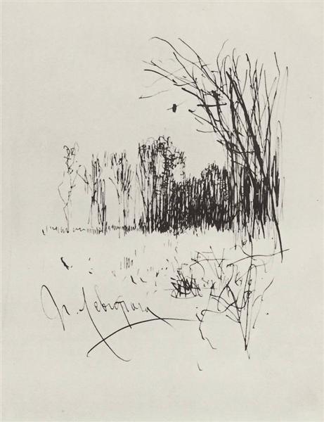 Опушка леса, c.1885 - Исаак Левитан