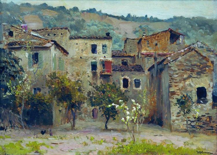 In the Vicinity of Bordiguera, in the North of Italy, 1890 - Isaak Iljitsch Lewitan