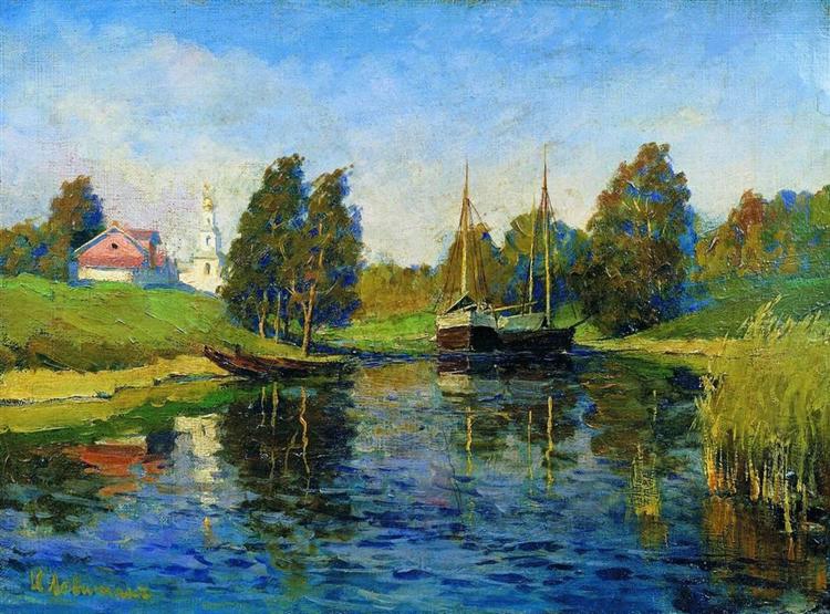 Lake. Autumn., c.1898 - 艾萨克·伊里奇·列维坦
