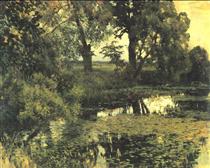 Overgrown pond - Isaak Levitán