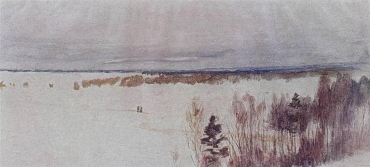 Зима, 1895 - Исаак Левитан