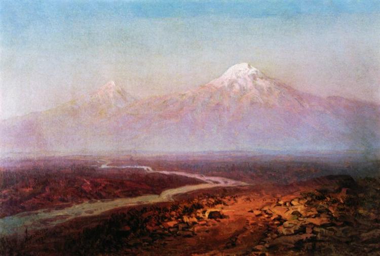 Araks River and Ararat, 1875 - Iván Aivazovski