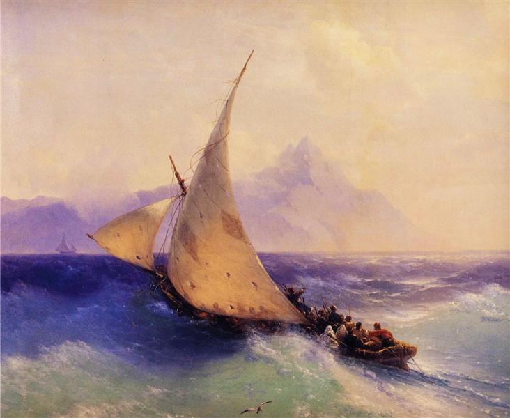 Спасение на море, 1872 - Иван Айвазовский