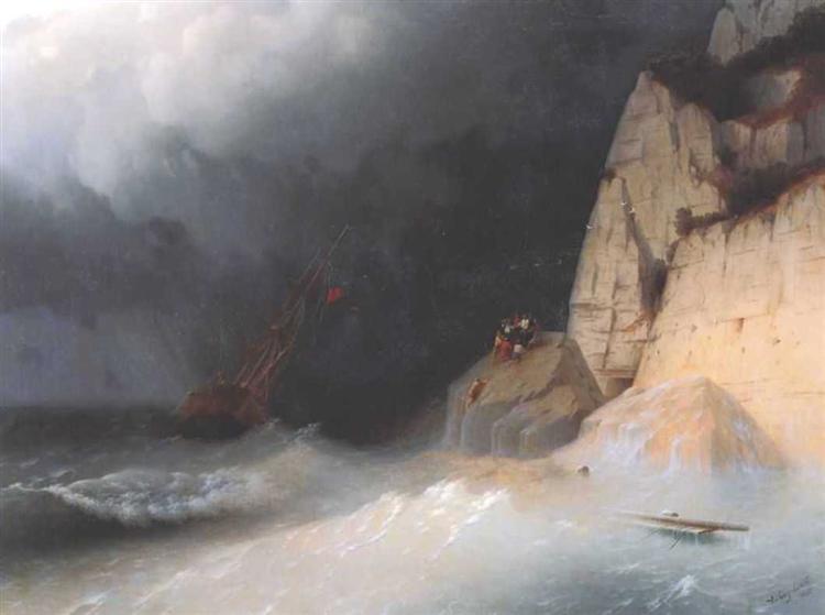 The Shipwreck, 1865 - Iwan Konstantinowitsch Aiwasowski