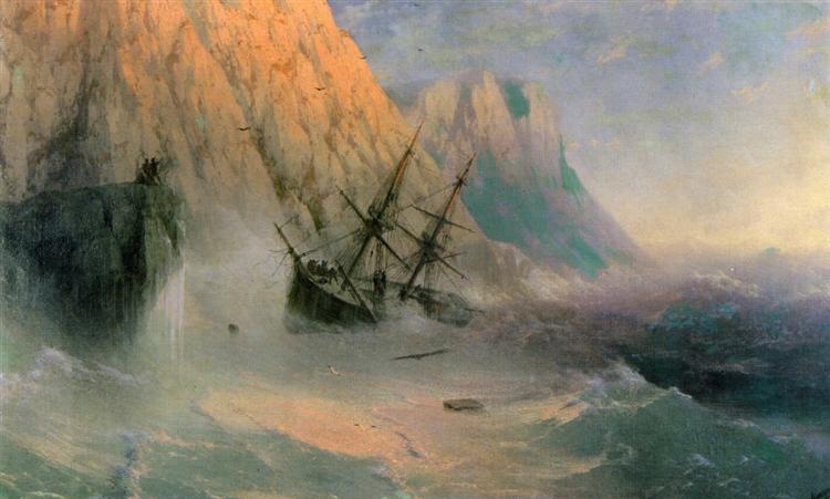 The Shipwreck, 1875 - Iwan Konstantinowitsch Aiwasowski
