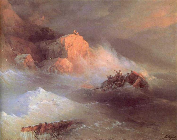 The Shipwreck, 1876 - Iwan Konstantinowitsch Aiwasowski