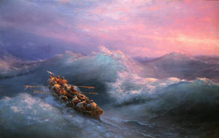 The Shipwreck, 1884 - Iwan Konstantinowitsch Aiwasowski