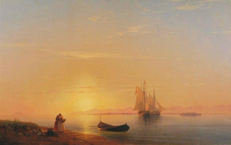 The shores of Dalmatia, 1848 - 伊凡·艾瓦佐夫斯基
