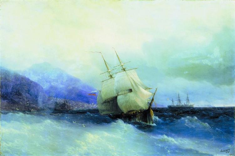 Trebizond from the Sea, 1875 - Ivan Aivazovsky