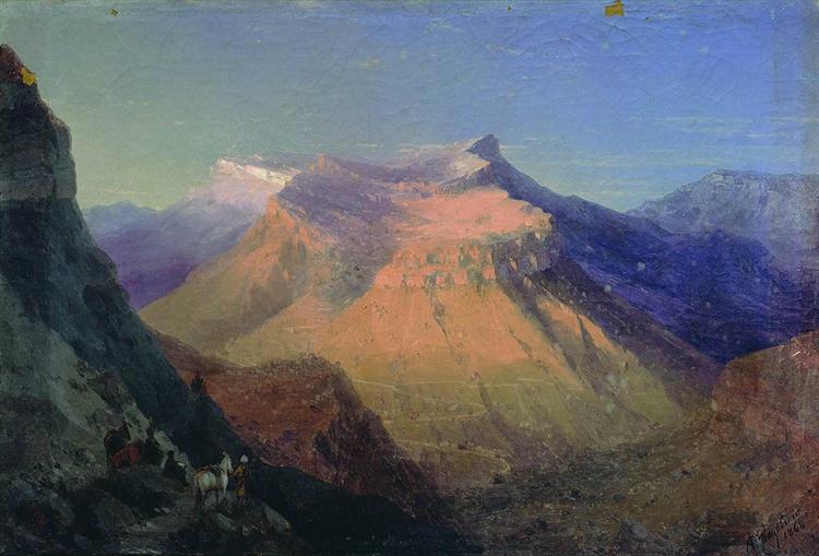 View of Gunib, 1868 - Iwan Konstantinowitsch Aiwasowski