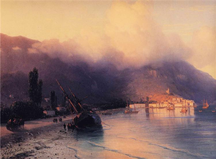 View of Yalta, 1867 - Ivan Konstantinovich Aivazovskii