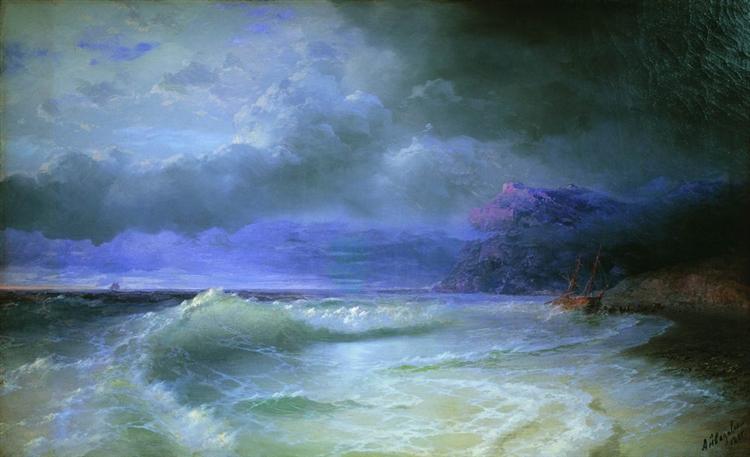 Wave, 1895 - Iván Aivazovski